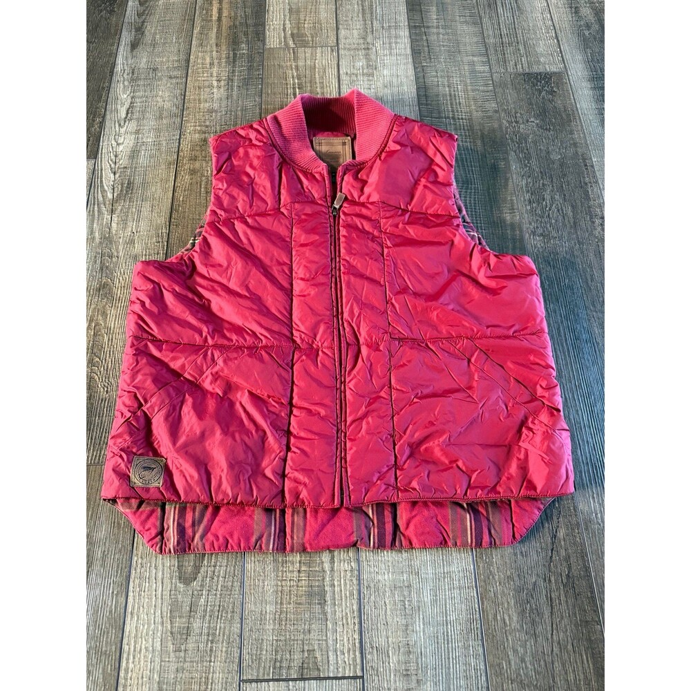 Women’s Vintage Lauren Dry Goods Supply Ralph Lauren Vest Sz. M Red Plaid